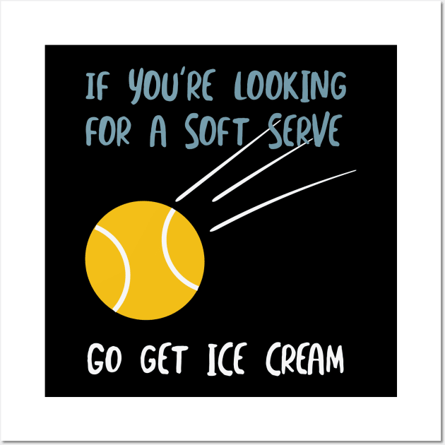 Funny Tennis Pun for Tennis Player Wall Art by whyitsme